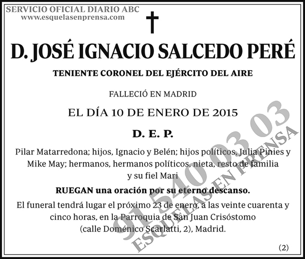 José Ignacio Salcedo Peré